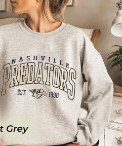 Vintage Nashville Predators Sweatshirt, Predators Tee, Hockey Sweatshirt, College Sweater, Hockey Fan Shirt