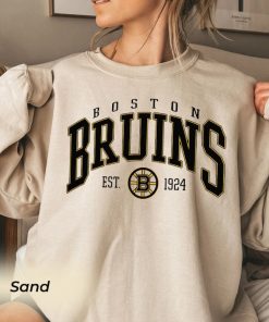 Vintage Boston Bruins Sweatshirt, Bruins Tee, Hockey Sweatshirt, College Sweater, Hockey Fan Shirt, Boston Hockey Shirt