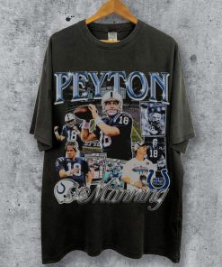 Vintage 90s Graphic Style Peyton Manning T-Shirt, Peyton Manning Tee, Retro Peyton Manning Oversized TShirt