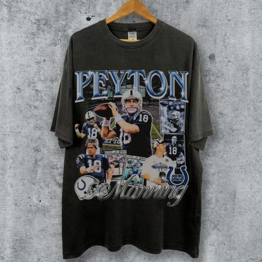 Vintage 90s Graphic Style Peyton Manning T-Shirt, Peyton Manning Tee, Retro Peyton Manning Oversized TShirt