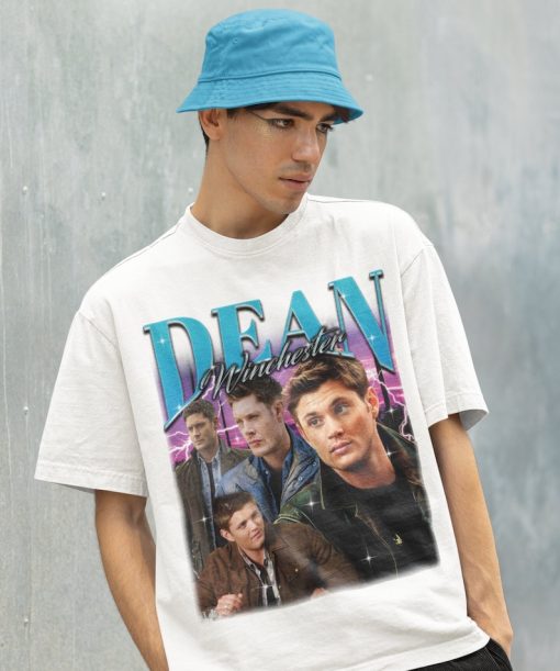 Retro DEAN WINCHESTER Shirt -Dean Winchester Supernatural Shirt,Jensen Ackles Actor Shirt,Dean Winchester Tshirt