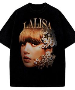 LALISA Lisa Blackpink Kpop Korean Superstar Queen Portrait Design T-Shirt