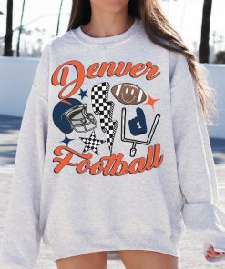 Retro Denver Football Crewneck Sweatshirt / T-Shirt, Vintage Denver Football Sweatshirt, Broncos Sweatshirt