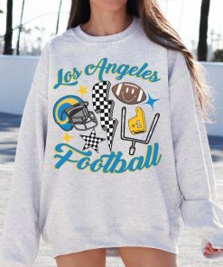 Retro Los Angeles Football Crewneck Sweatshirt / T-Shirt, Vintage Los Angeles Football Sweatshirt, Rams Sweatshirt