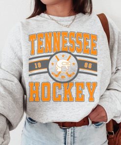 Vintage Tennessee Hockey Crewneck Sweatshirt  T-Shirt, Tennessee Sweater, Tennessee T-Shirt, Hockey Fan Shirt