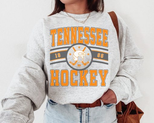 Vintage Tennessee Hockey Crewneck Sweatshirt  T-Shirt, Tennessee Sweater, Tennessee T-Shirt, Hockey Fan Shirt