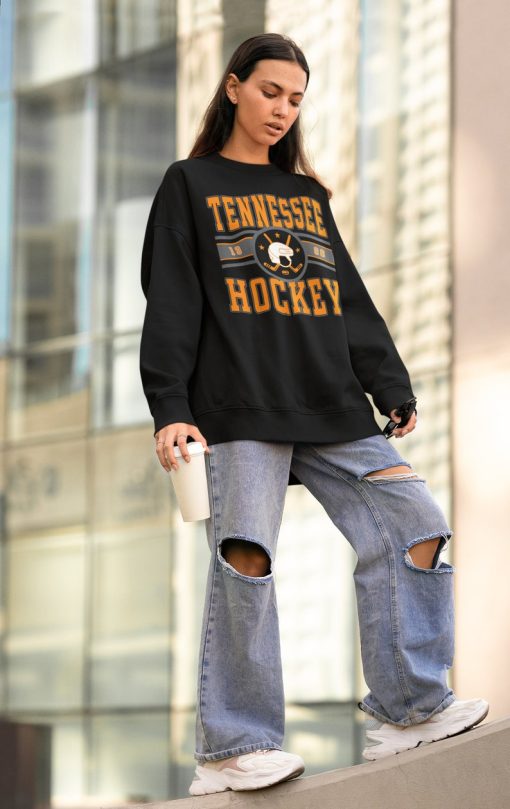 Vintage Tennessee Hockey Crewneck Sweatshirt  T-Shirt, Tennessee Sweater, Tennessee T-Shirt, Hockey Fan Shirt