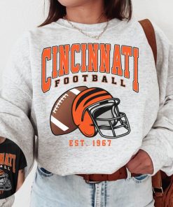 Vintage Cincinnati Football Crewneck Sweatshirt / T-Shirt, Vintage Style Bengals Shirt, Bengals Crewneck