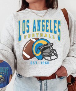 Vintage Los Angeles Football Crewneck Sweatshirt / T-Shirt, Rams Sweatshirt, Vintage Style Los Angeles Football Shirt