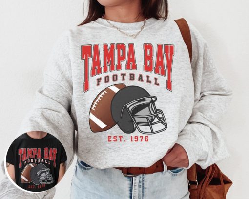 Vintage Tampa Bay Football Crewneck Sweatshirt /T-Shirt, Buccaneers Sweatshirt, Vintage Style Tampa Bay Football Shirt