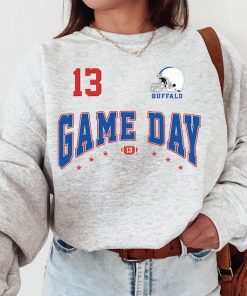 Vintage Buffalo Football Game Day Crewneck Sweatshirt / T-Shirt, Buffalo Bill Game Day Sweatshirt, Buffalo New York