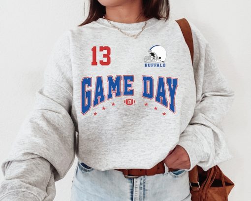 Vintage Buffalo Football Game Day Crewneck Sweatshirt / T-Shirt, Buffalo Bill Game Day Sweatshirt, Buffalo New York