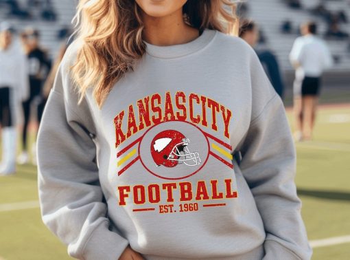 Kansas City Chiefs Retro Style Sweatshirt Crewneck | Vintage syle Chiefs fan gift