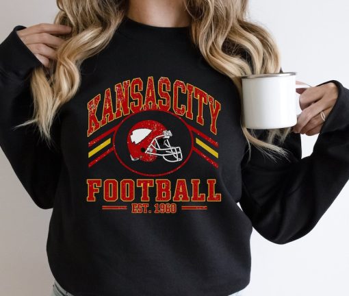 Kansas City Chiefs Retro Style Sweatshirt Crewneck | Vintage syle Chiefs fan gift