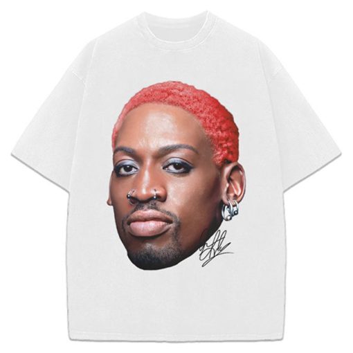 Dennis Rodman Red Hair Rodzilla flamboyant 90's Vintage Design Retro T-Shirt