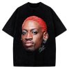 Dennis Rodman Red Hair Rodzilla flamboyant 90's Vintage Design Retro T-Shirt