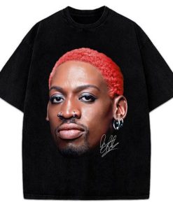 Dennis Rodman Red Hair Rodzilla flamboyant 90's Vintage Design Retro T-Shirt