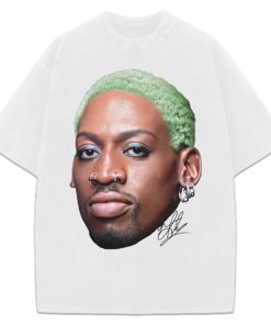 Dennis Rodman Green Hair Rodzilla flamboyant 90's Vintage Design Retro T-Shirt