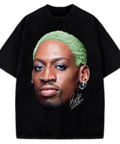 Dennis Rodman Green Hair Rodzilla flamboyant 90's Vintage Design Retro T-Shirt