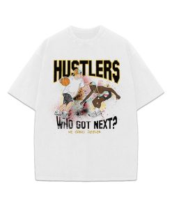 White Men Can't Jump Hustler Vintage Style Basketball Graphic Design T-Shirt