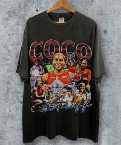 Coco Gauff Shirt, Coco Gauff Vintage 90s Bootleg Tshirt, Coco Gauff Tennis T-Shirt, US open, Tennis Player Champion