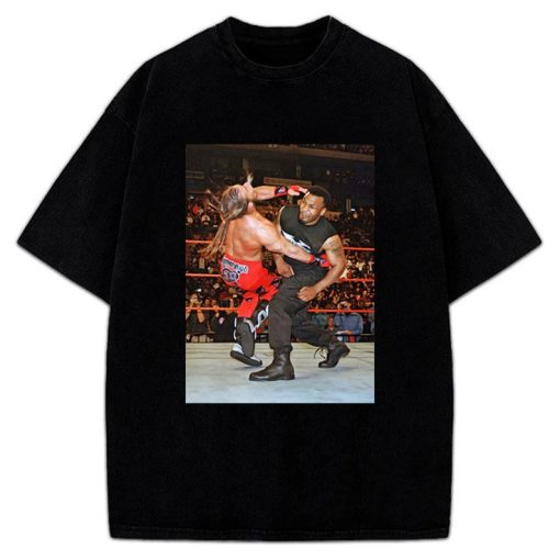 Mike Tyson Shawn Michaels Knockout Wrestling Vintage Graphic T-Shirt