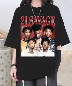 21 Savage Vintage Shirt, Hip hop Graphic Unisex Hoodie, Bootleg Retro 90's Fans Gift, Gift For Woman and Man