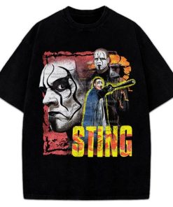 Sting Wrestler Wcw Nwo Vintage Retro Style Graphic Wrestling Farewell T-Shirt