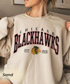 Vintage Chicago Blackhawks Sweatshirt, Blackhawks Tee, Hockey Sweatshirt, College Sweater, Hockey Fan Shirt