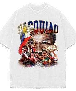 Manny Pacquiao Pacman Goat Boxing Vintage Style Graphic Design T-Shirt