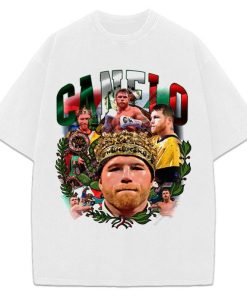 Canelo Alvarez Saul Mexico Goat Boxing Vintage Style Graphic Design T-Shirt