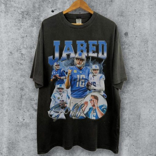 Vintage 90s Graphic Style Jared Goff T-Shirt, Jared Goff shirt, Vintage Oversized Sport Tee