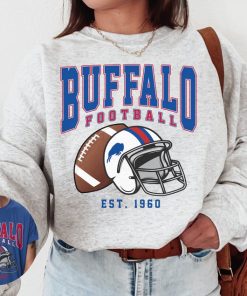 Vintage Buffalo Football Crewneck Sweatshirt / T-Shirt, Vintage Style Bills Crewneck Sweatshirt, Buffalo New York