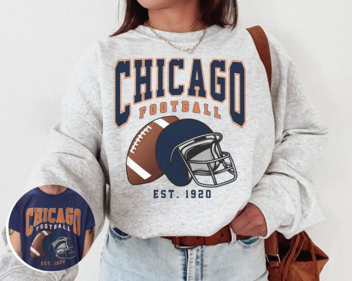 Vintage Chicago Football Crewneck Sweatshirt / T-Shirt, Bears Shirt, Vintage Style Chicago Shirt, Chicago Fan Gift