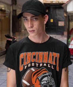 Vintage Cincinnati Football Crewneck Sweatshirt / T-Shirt, Vintage Style Bengals Shirt, Bengals Crewneck