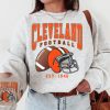 Vintage Cleveland Football Crewneck Sweatshirt / T-Shirt, Browns Sweatshirt, Vintage Style Cleveland Shirt