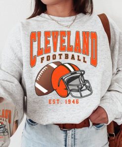 Vintage Cleveland Football Crewneck Sweatshirt / T-Shirt, Browns Sweatshirt, Vintage Style Cleveland Shirt