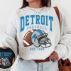 Vintage Detroit Football Crewneck Sweatshirt / T-Shirt, Lions Sweatshirt, Vintage Style Detroit Shirt, Detroit Fans Gift