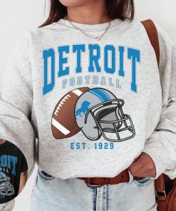 Vintage Detroit Football Crewneck Sweatshirt / T-Shirt, Lions Sweatshirt, Vintage Style Detroit Shirt, Detroit Fans Gift