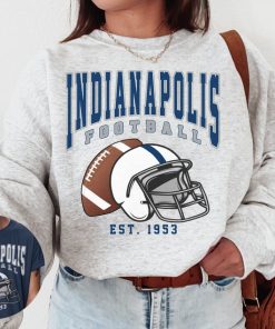 Vintage Indianapolis Football Crewneck Sweatshirt / T-Shirt, Vintage Style Indianapolis T-Shirt, Indianapolis Fans Gift