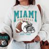 Vintage Miami Football Crewneck Sweatshirt / T-Shirt, Dolphin Sweatshirt, Vintage Style Miami Football Sweatshirt