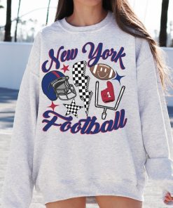 Retro Giant Sweatshirt, Retro New York Football Crewneck, NY Giant Sweatshirt, Vintage New York Football Shirt