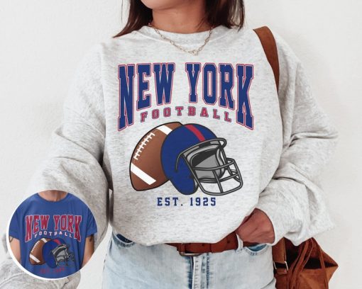 Vintage Giant Sweatshirt, Vintage New York Football Crewneck Sweatshirt  T-Shirt, NY Giant Sweatshirt