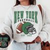 Vintage New York Football Crewneck Sweatshirt  T-Shirt , Vintage Style New York Football, Jets Shirt New York Shirt