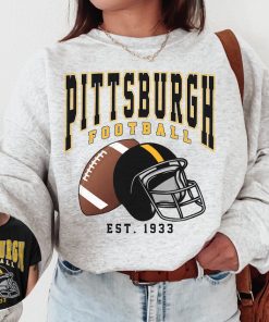 Vintage Pittsburgh Steeler Football Sweatshirt /T-Shirt, Vintage Style Pittsburgh Football Crewneck, Steelers Sweatshirt