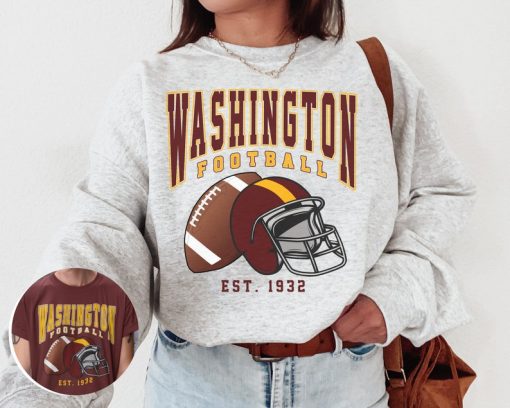 Vintage Washington Football Crewneck, Commander Sweatshirt, Washington T-Shirt, Vintage Style Washington Shirt