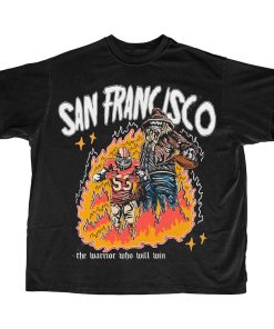 San Francisco Football T Shirt | San Francisco Graphic Bootleg T Shirt | Vintage San Francisco City Football