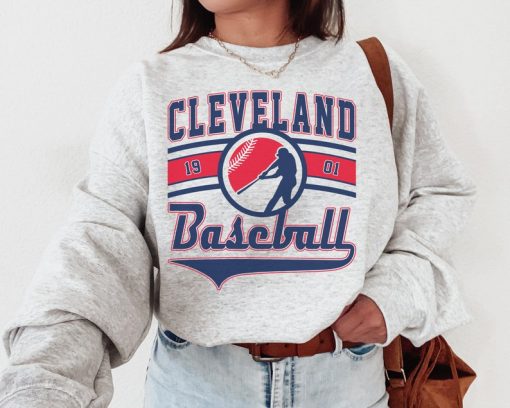 Vintage Cleveland Guardian Crewneck Sweatshirt / T-Shirt, Cleveland Guardian EST 1901 Sweatshirt, Cleveland Baseball