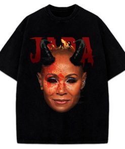 Jada Pinkett Smith Devil Toxic Will Smith Chris Rock 2 Pac Funny Graphic T-Shirt