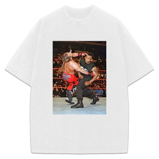 Mike Tyson Shawn Michaels Knockout Wrestling Vintage Graphic T-Shirt